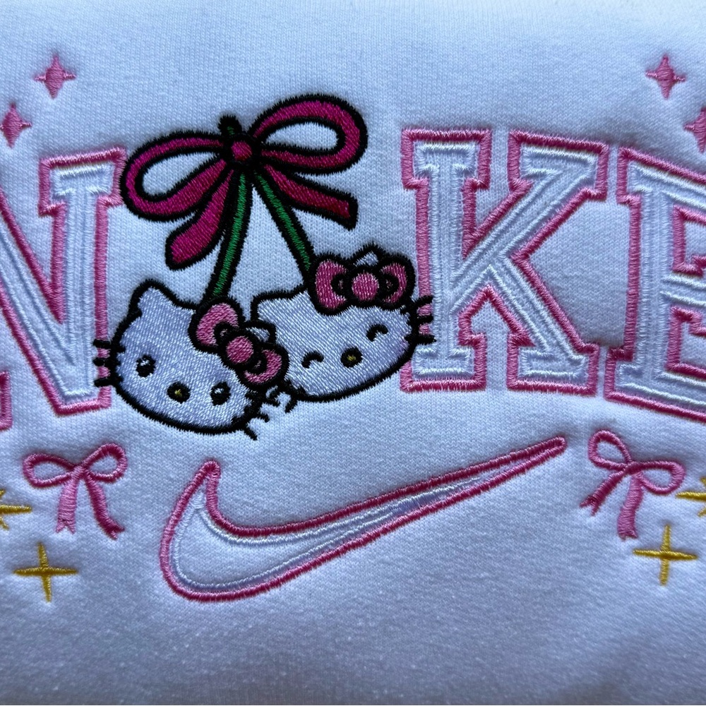 HK Cherry Coquette Embroidered Sweatshirt